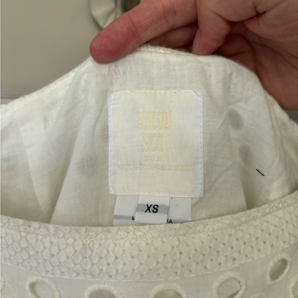 Anthropologie Anna Sui Eyelet Lace Skirt, Size XS - Picture 3 of 8